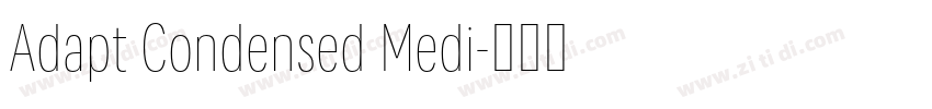 Adapt Condensed Medi字体转换